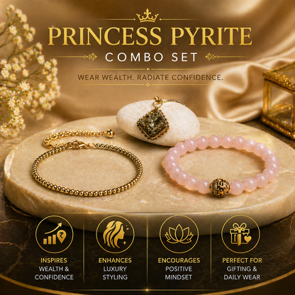 Lab Certified Princess Pyrite Combo for Wealth & Luxury