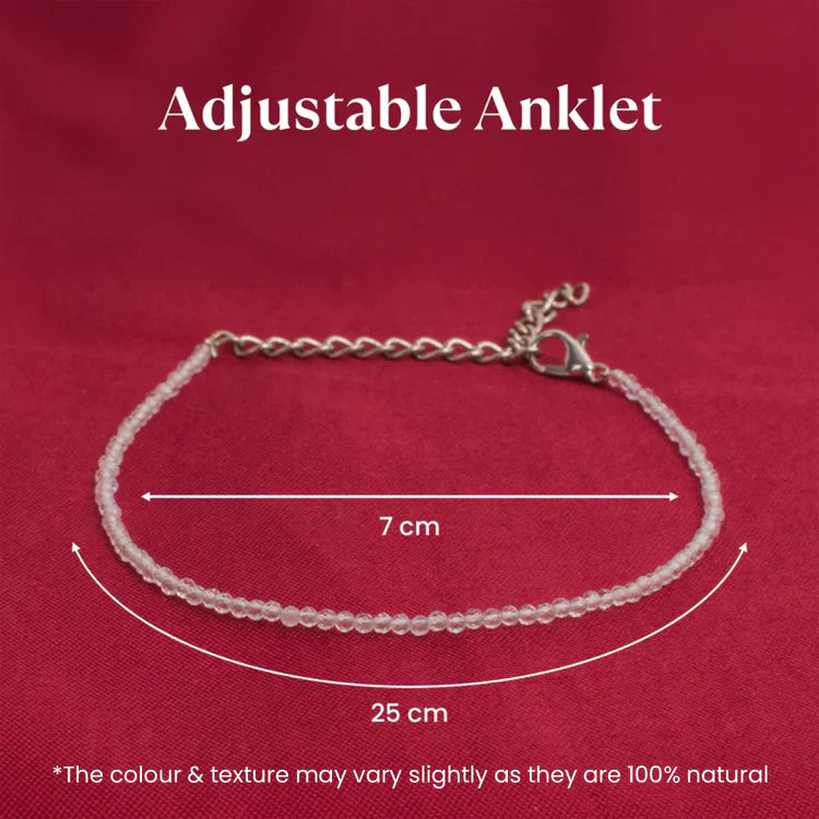 Clear Quartz Anklet For Women/Ladies