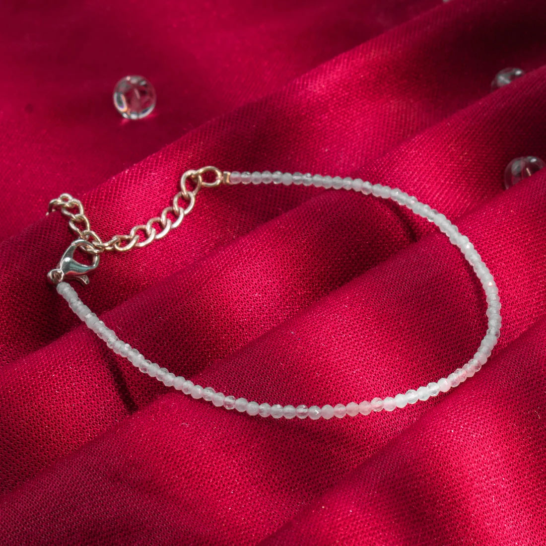 Clear Quartz Anklet For Women/Ladies