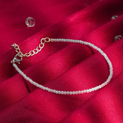 Clear Quartz Anklet For Women/Ladies