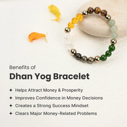Dhan Yog Bracelet with Selenite Plate