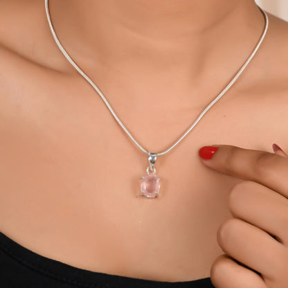 ROSE QUARTZ PENDANT- Energized & Certified