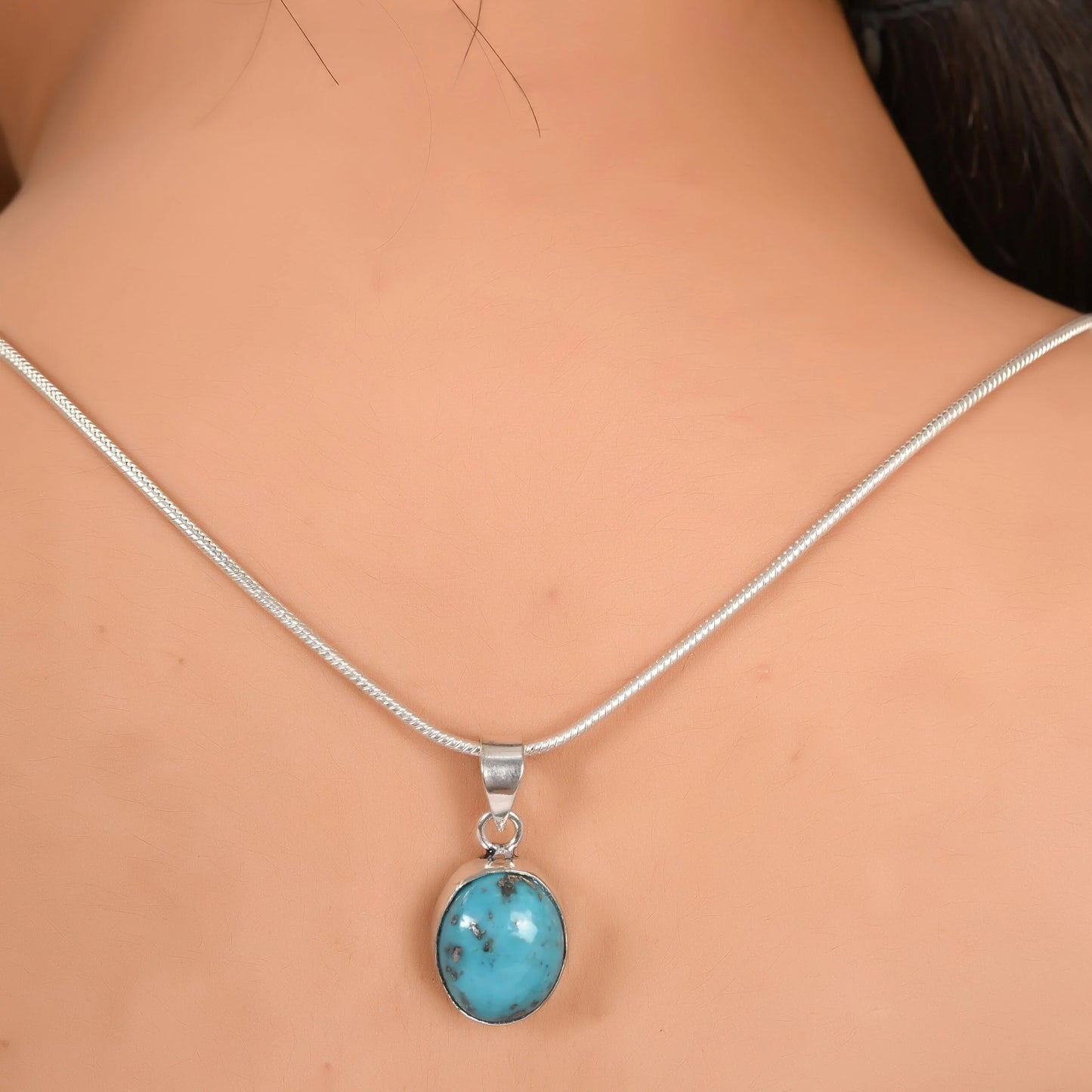 NATURAL FIROZA PENDANT - Energized & Certified
