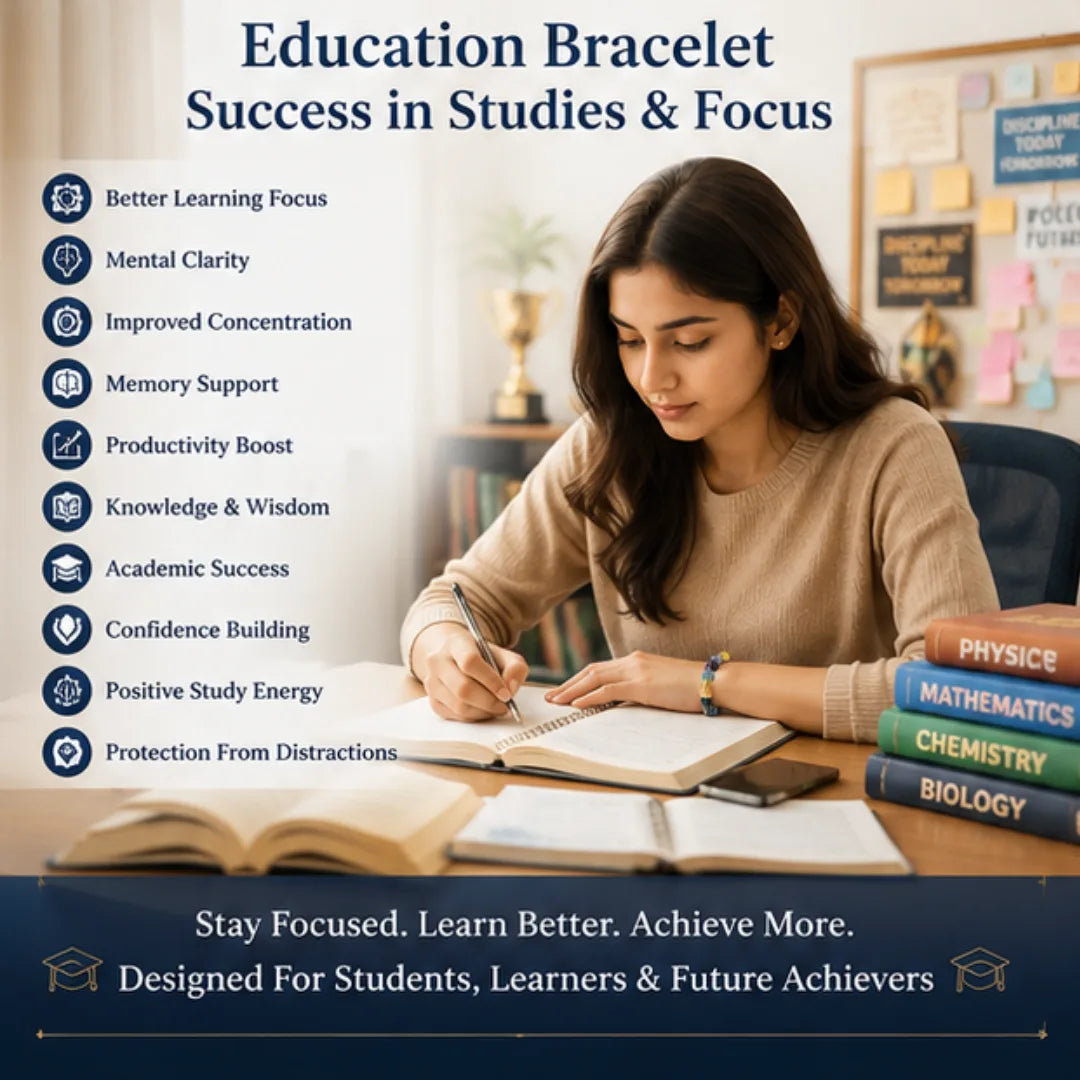 Education Bracelet for Success in Studies & Focus