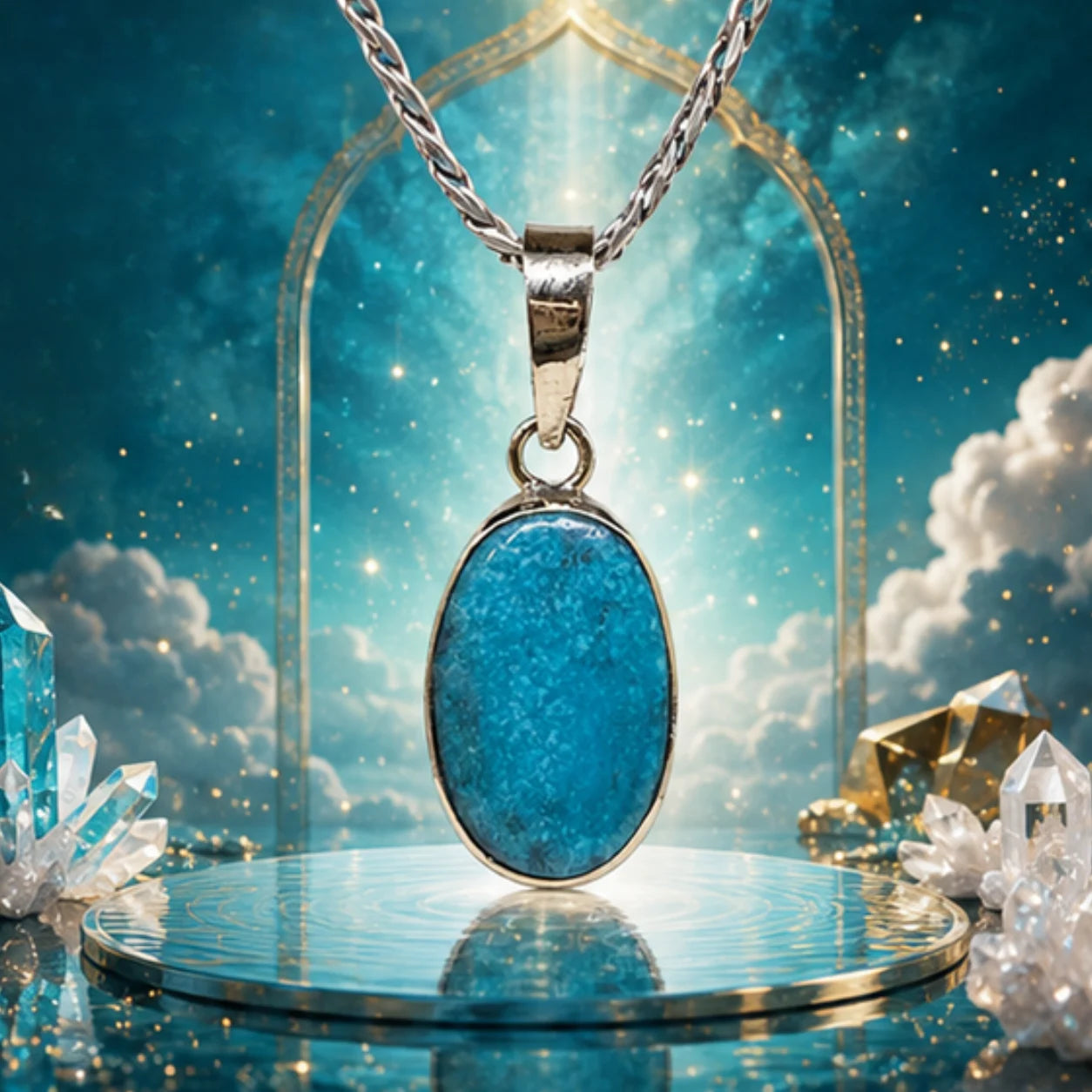 Natural Firoza (Turquoise) Pendant 9.50 Carat