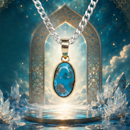 Natural Firoza (Turquoise) Pendant 8.25 Carat