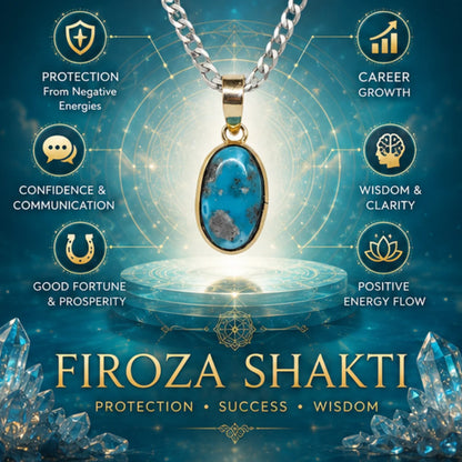 Natural Firoza (Turquoise) Pendant 8.25 Carat