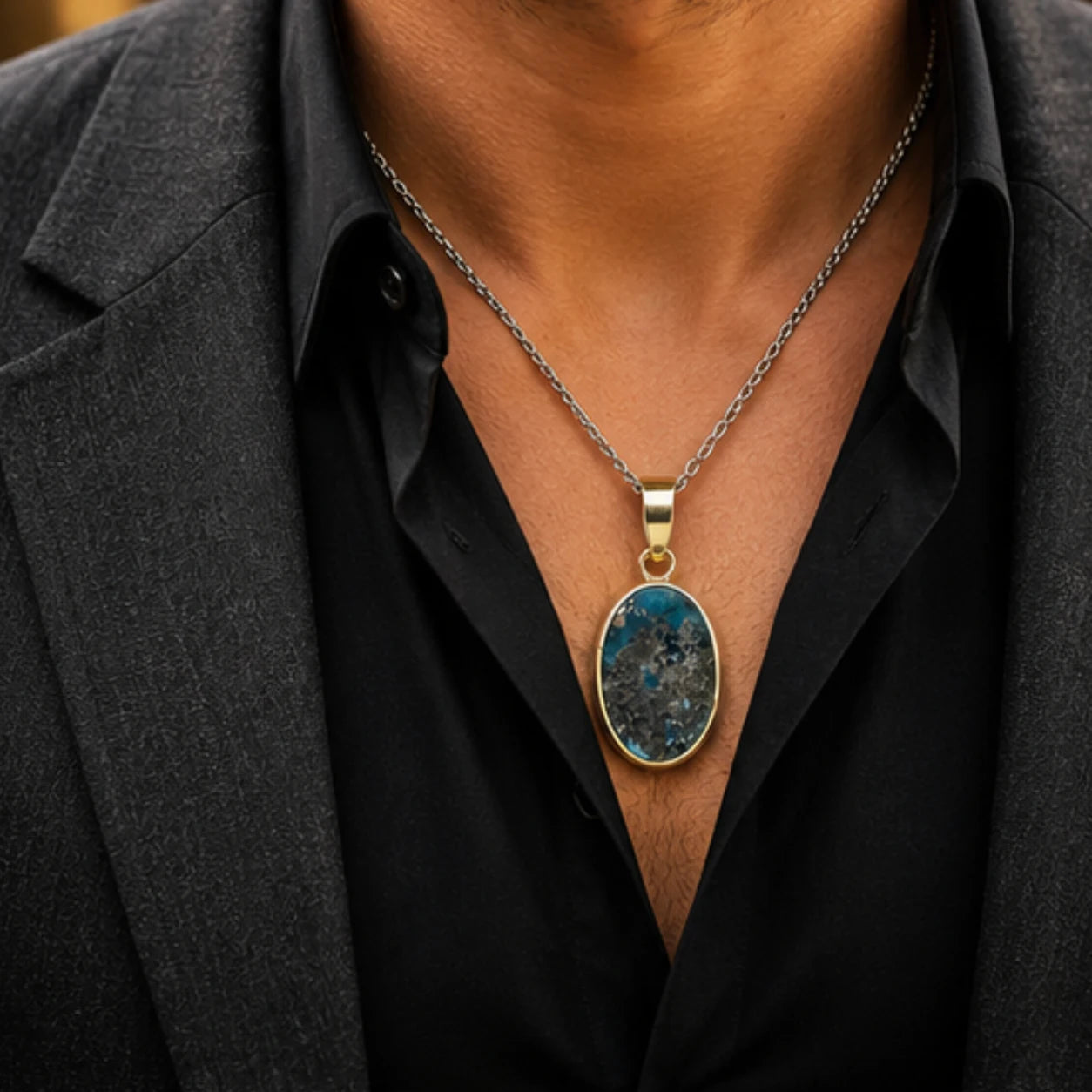Natural Firoza (Turquoise) Pendant 7.00 Carat