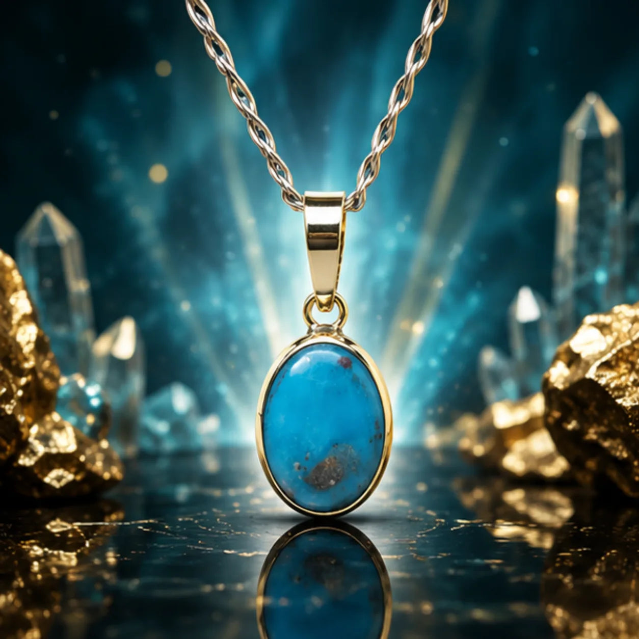 Natural Firoza (Turquoise) Pendant 6.65 Carat
