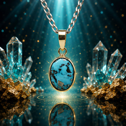 Natural Firoza (Turquoise) Pendant 6.10 Carat