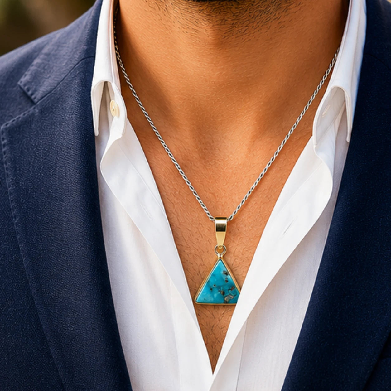 Natural Firoza (Turquoise) Pendant 5.00 Carat