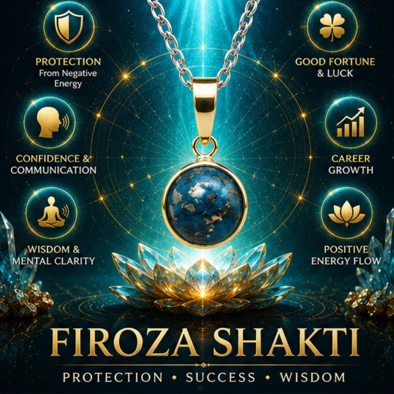 Natural Firoza (Turquoise) Pendant 8.80 Carat