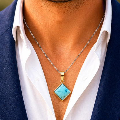 Natural Firoza (Turquoise) Pendant 7.60 Carat
