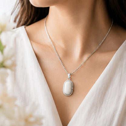 Natural White Coral Pendant for Venus