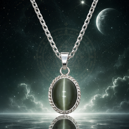 Natural Cat’s Eye (Lehsuniya) Pendant for Ketu
