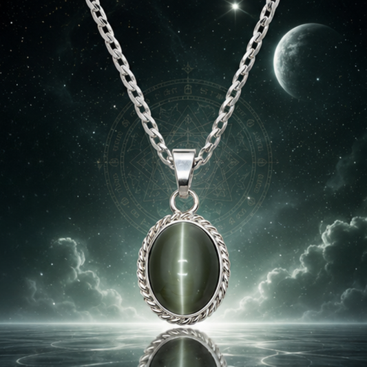Natural Cat’s Eye (Lehsuniya) Pendant for Ketu