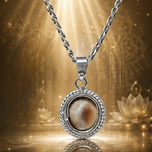 Natural Gomati Chakra Pendant for Wealth & Prosperity