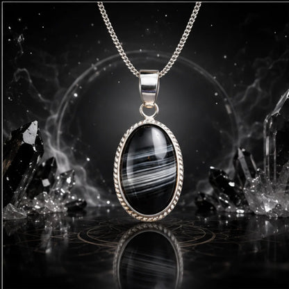 Natural Sulemani Hakik Pendant for Protection & Positivity