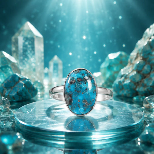 Natural Firoza (Turquoise) Ring for Luck & Protection