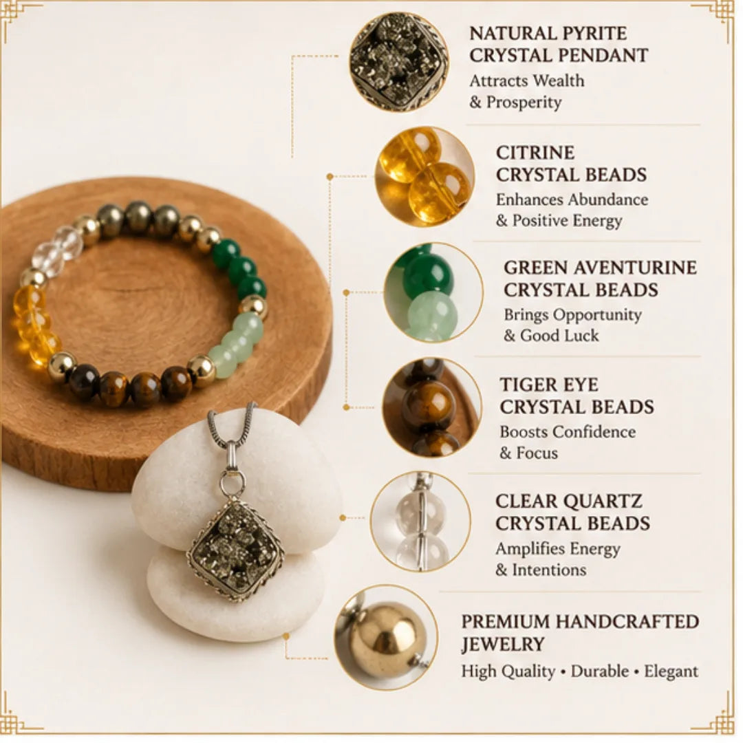 Dhan Prapti Combo – Pendant & Bracelet for Wealth Attraction