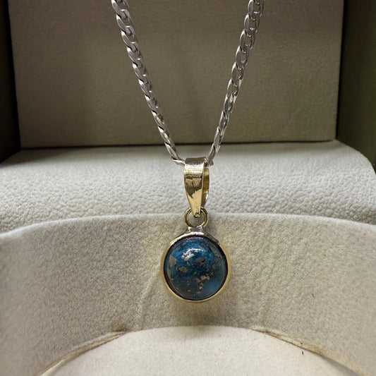 NATURAL FIROZA PENDANT - Energized & Certified ( 8.80 Carate )