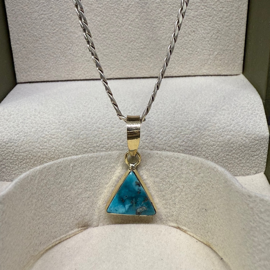 NATURAL FIROZA PENDANT - Energized & Certified ( 5.00 Carate )