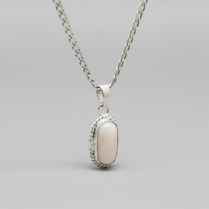NATURAL WHITE CORAL PENDANT FOR VENUS