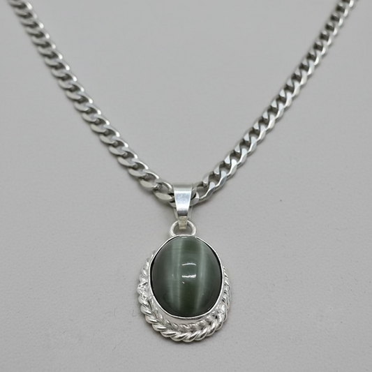 NATURAL CAT`S EYE PENDANT FOR KETU