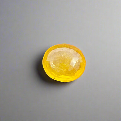 NATURAL YELLOW SAPPHIRE(PUKHRAJ) || 6.00 CARATE || LAB CERTIFIED