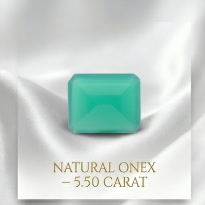 Lab Certified Natural Black Onyx Gemstone 5.50 CARAT for Protection & Strength