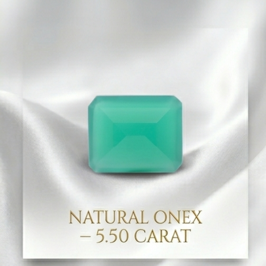 Lab Certified Natural Black Onyx Gemstone 5.50 CARAT for Protection & Strength