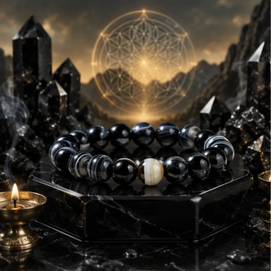 Lab certified & Energized Natural Sulemani Hakik Bracelet (10mm) for Protection & Positivity