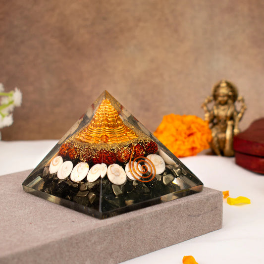 Pyrite Dhan Laxmi Pyramid - Energized & Lab Certified