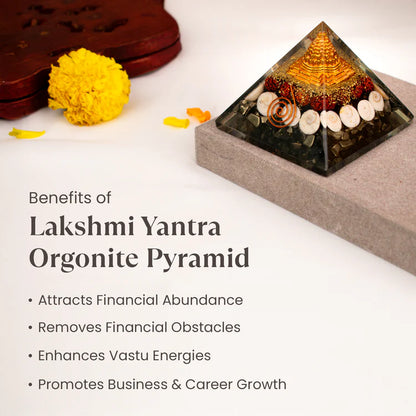 Pyrite Dhan Laxmi Pyramid - Energized & Lab Certified