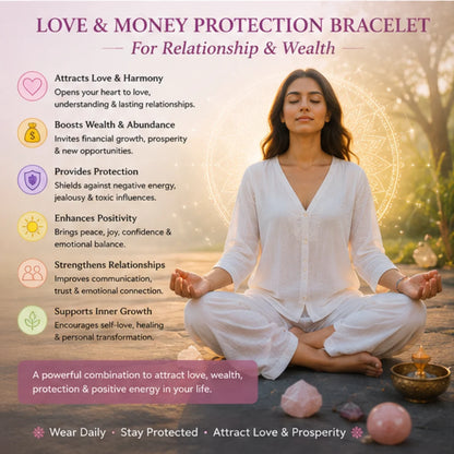 Love & Money Protection Bracelet for Relationship & Wealth
