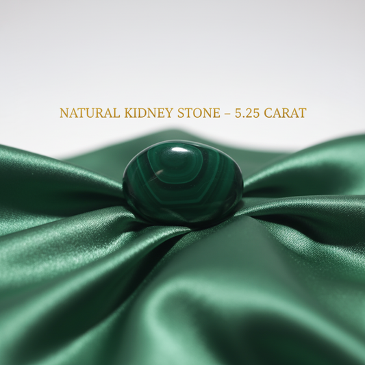 Lab Certified Natural Kidney Gemsttone 5.25 CARAT for Healing & Wellness