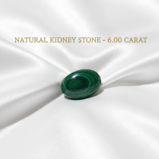 Lab Certified Natural Kidney Gemsttone 6.00 CARAT for Healing & Wellness