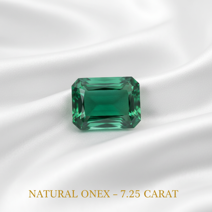 Lab Certified Natural Green Onyx Gemstone 7.25 CARAT for Protection & Strength
