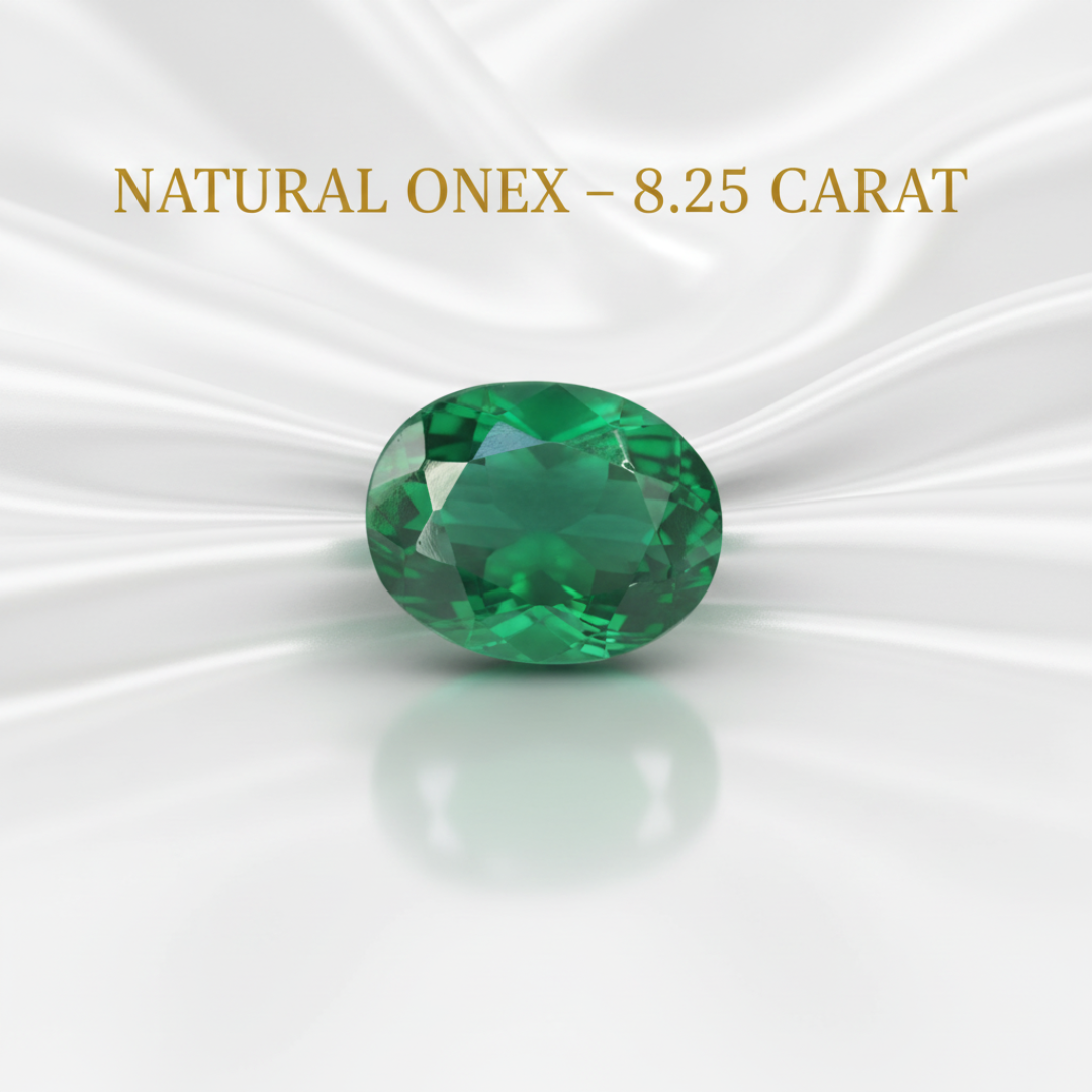 Lab Certified Natural Black Onyx Gemstone 8.25 CARAT for Protection & Strength