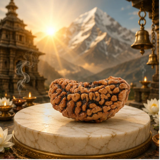 Natural 1 Mukhi Rudraksha (Kaju Shape) for Spiritual Growth & Success