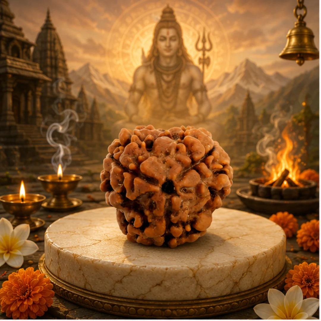 Natural 3 Mukhi Rudraksha for Confidence & Energy