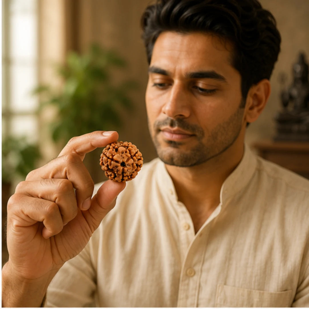 Natural 3 Mukhi Rudraksha for Confidence & Energy