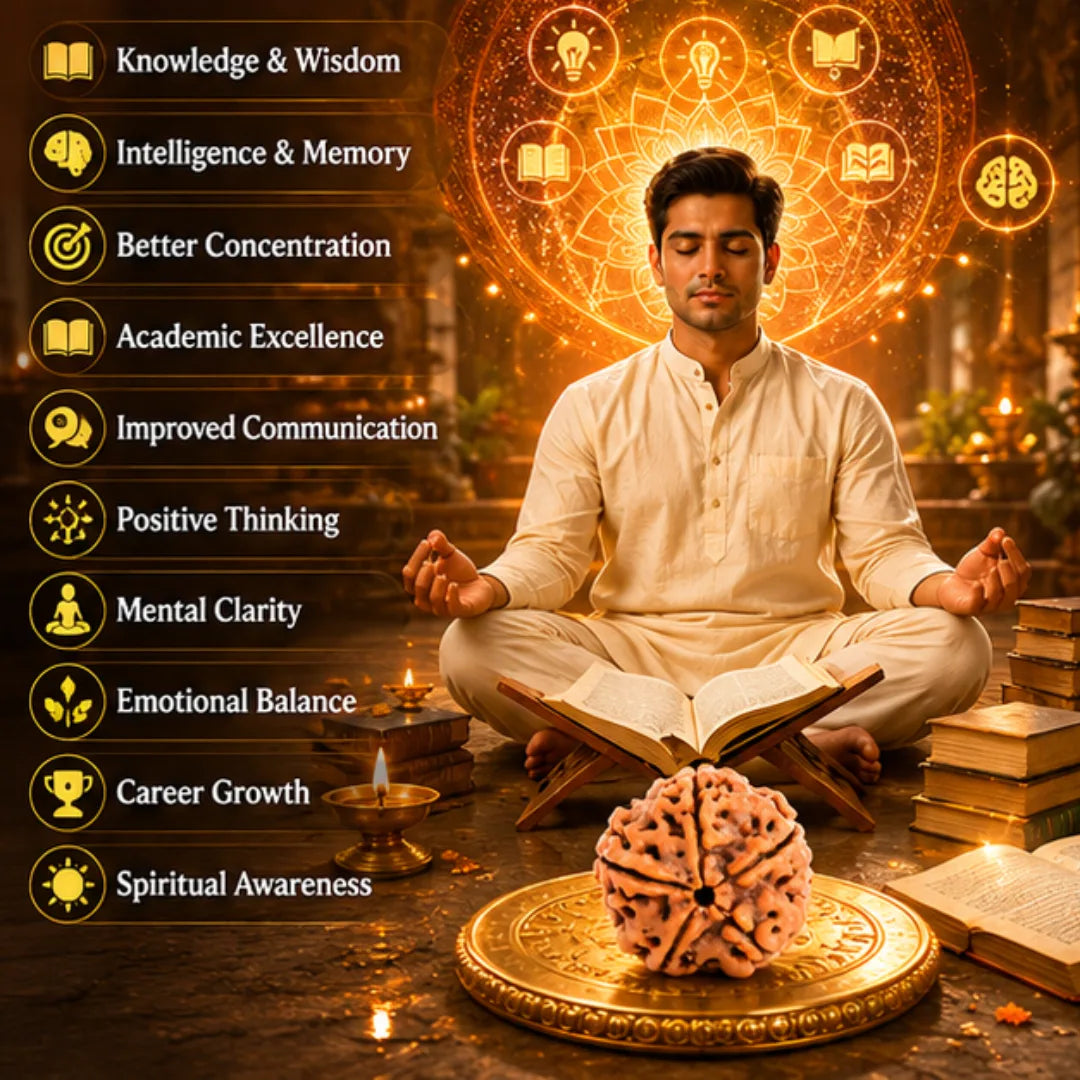 Natural 5 Mukhi Rudraksha for Knowledge & Intelligence