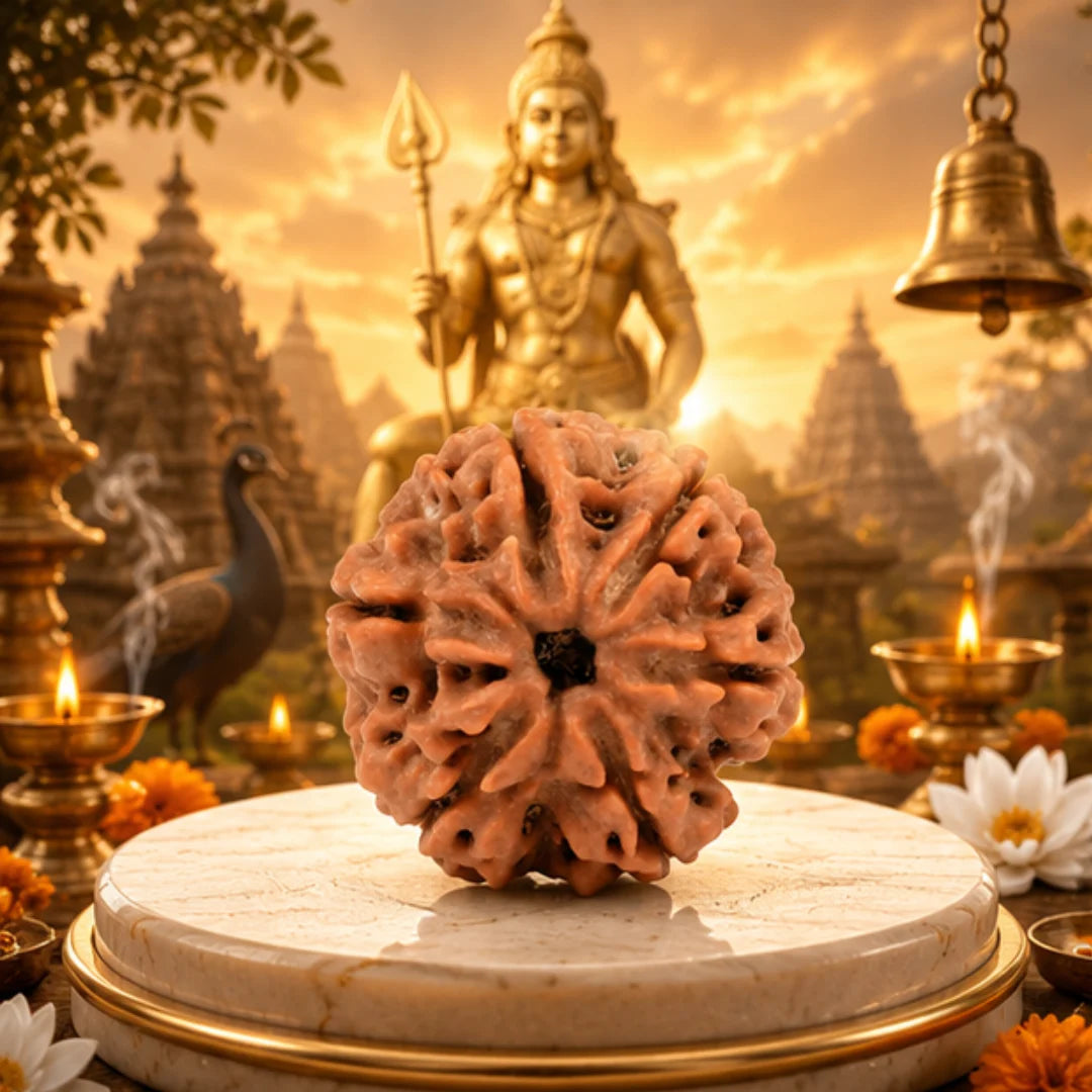 Natural 6 Mukhi Rudraksha for Confidence & Success