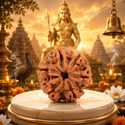 Natural 6 Mukhi Rudraksha for Confidence & Success