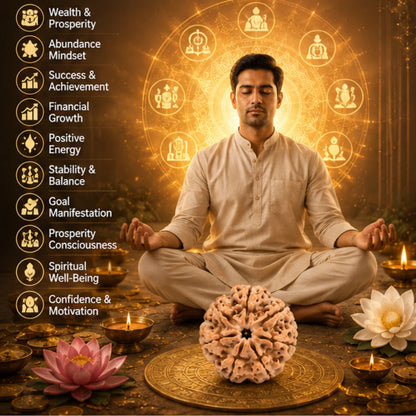 Natural 7 Mukhi Rudraksha (Nepali) for Wealth & Prosperity