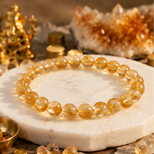 Natural Citrine Bracelet for Wealth & Prosperity