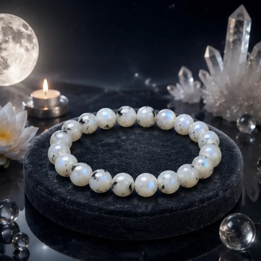 Natural Moonstone Bracelet 8mm for Emotional Balance