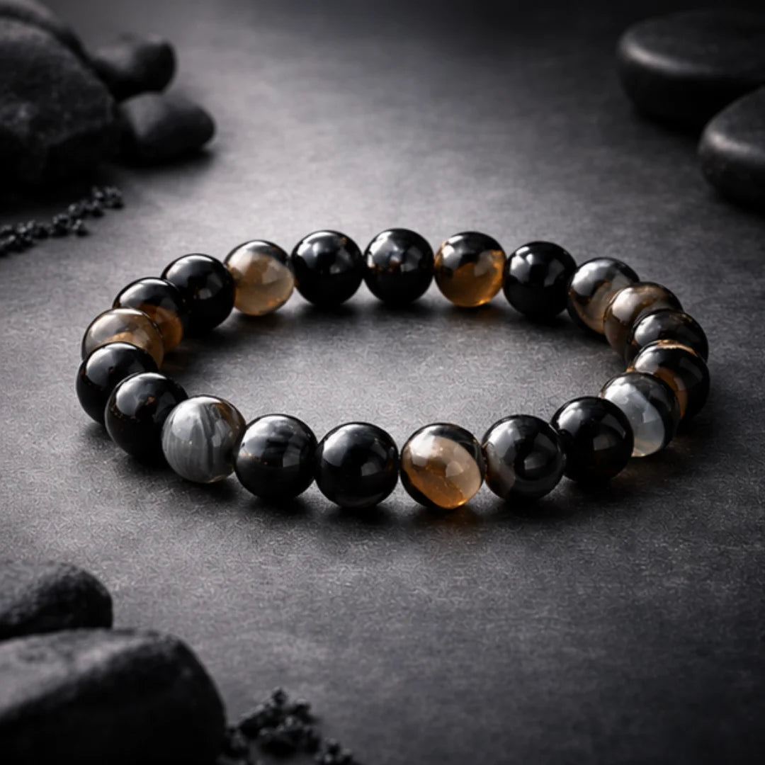 Natural Sulemani Hakik Bracelet (10mm) for Protection & Positivity