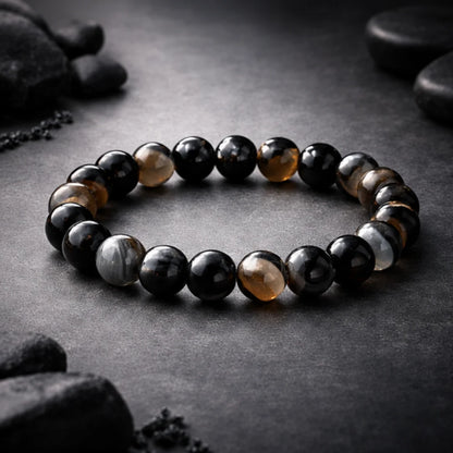 Natural Sulemani Hakik Bracelet (10mm) for Protection & Positivity
